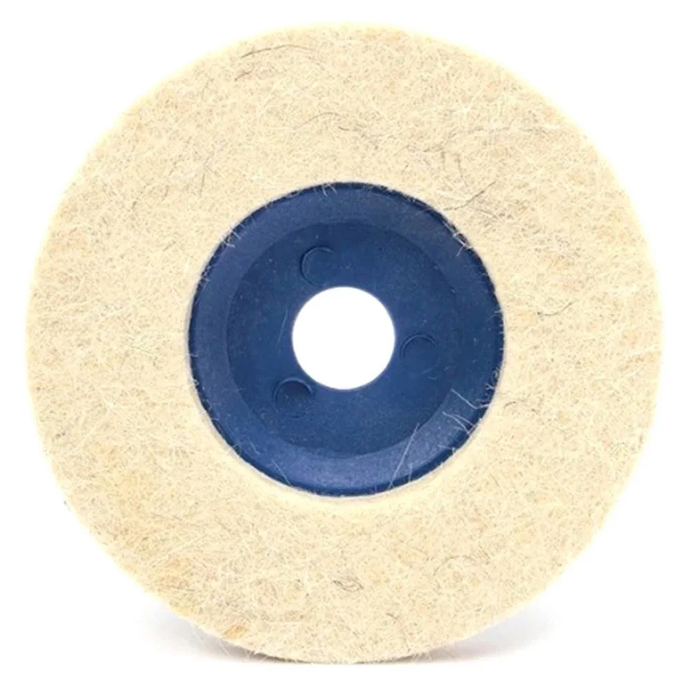 

10pcs Polishing Pad Wool Buffing Pad 100mm Felt Grinding Wheel Disc 16mm Bore For 100 Angle Grinder Power Tools Accessories