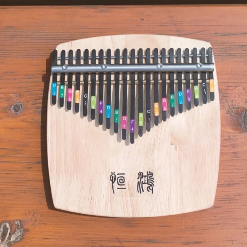 Пианино для большого пальца из белого дуба портативное 21 нот 17 начинающих