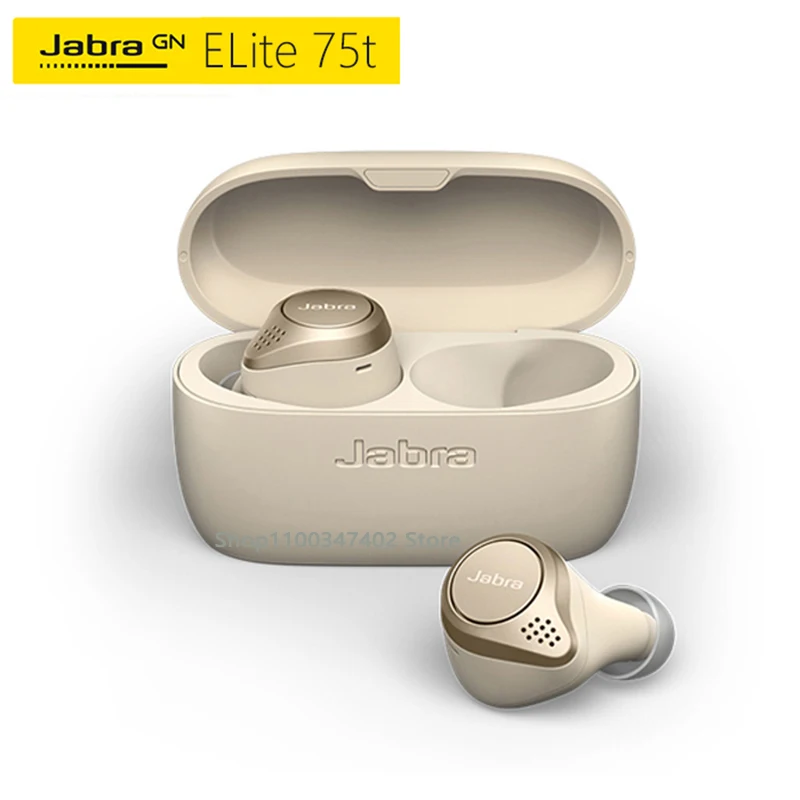 

Jabra Elite 75T Ear Buds Wireless Bluetooth Headphones Waterproof Bass Leisure and Entertainment Type Standby Noise Reduction
