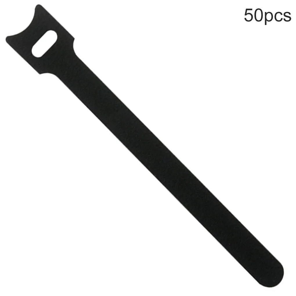 

50 шт. нейлоновые кабельные стяжки, многоразовые шнуры, органайзер, тканевые ремни для управления проводами данных, фиксирующие ленты