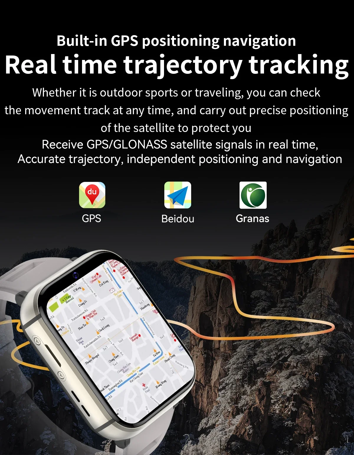 Q668 4G Android Смарт-часы 2,08-дюймовый большой экран GPS WiFi камера сердечного ритма Спорт Google Store Смарт-часы телефон 4G + 64G 2024 (art.: 3920ce8a48385) - 3920ce8a48385