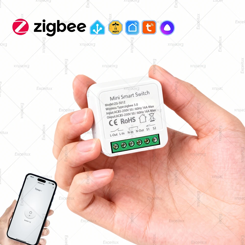 

Мини-умный выключатель ZigBee 3.0 для умного дома
