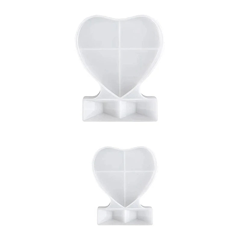 

2 Sizes Resin Molds Heart-Shaped Photo Frame Mold,DIY Photo Silicone Tool For Making Handmade Crafts Home Decor