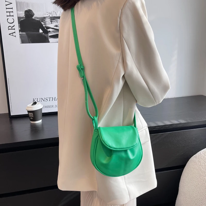 

Youda женская мягкая одноместная сумка в складку, модные маленькие круглые сумки для отдыха, маленькая упаковка для хранения конфет