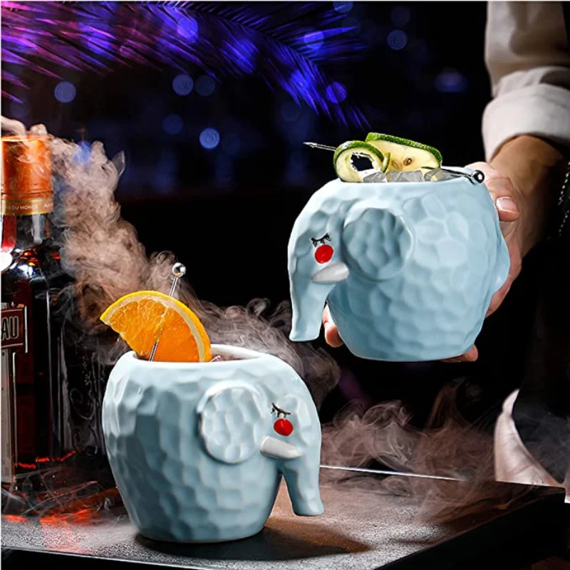 Керамическая кружка Тики для гавайской коктейльной вечеринки с черепом зомби