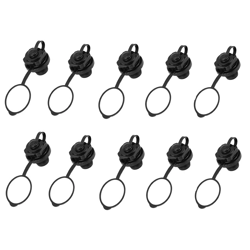 

10Pcs Inflatable Boat Air Valve,Inflatable Boat Replacement Caps Boat Spiral Air Plugs Inflation Boston Valve