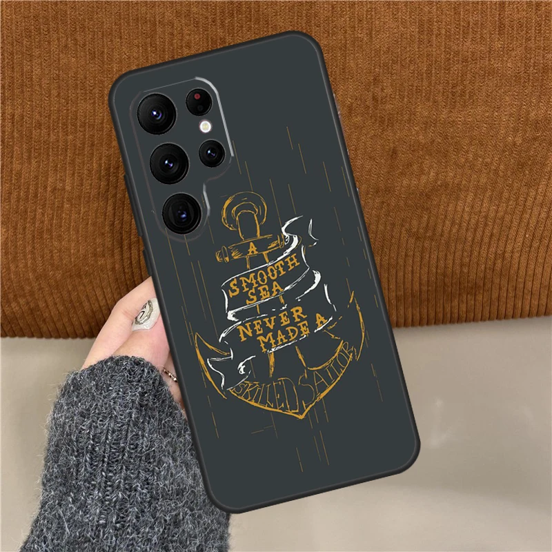 Фото Чехол для телефона Anchor Sea Beach для Samsung Galaxy S25 Ultra S9 S10 S20 FE S21 S22 S23 Plus S24 Ultra Back Cover №3