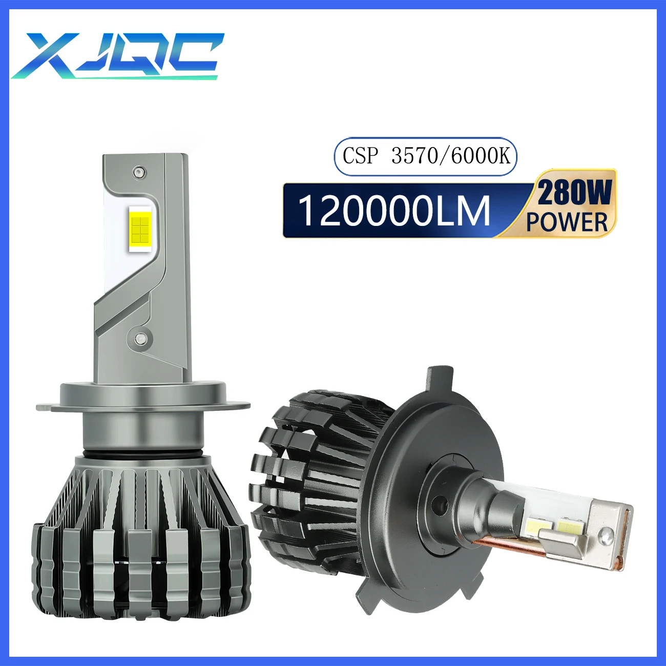 

XJQC V35 120000LM 280W H7 H4 H8 H1 H9 H11 9006 9005 9012 LED Bulbs Car Headlamps Ultra Bright High Concentrated Light Auto Parts