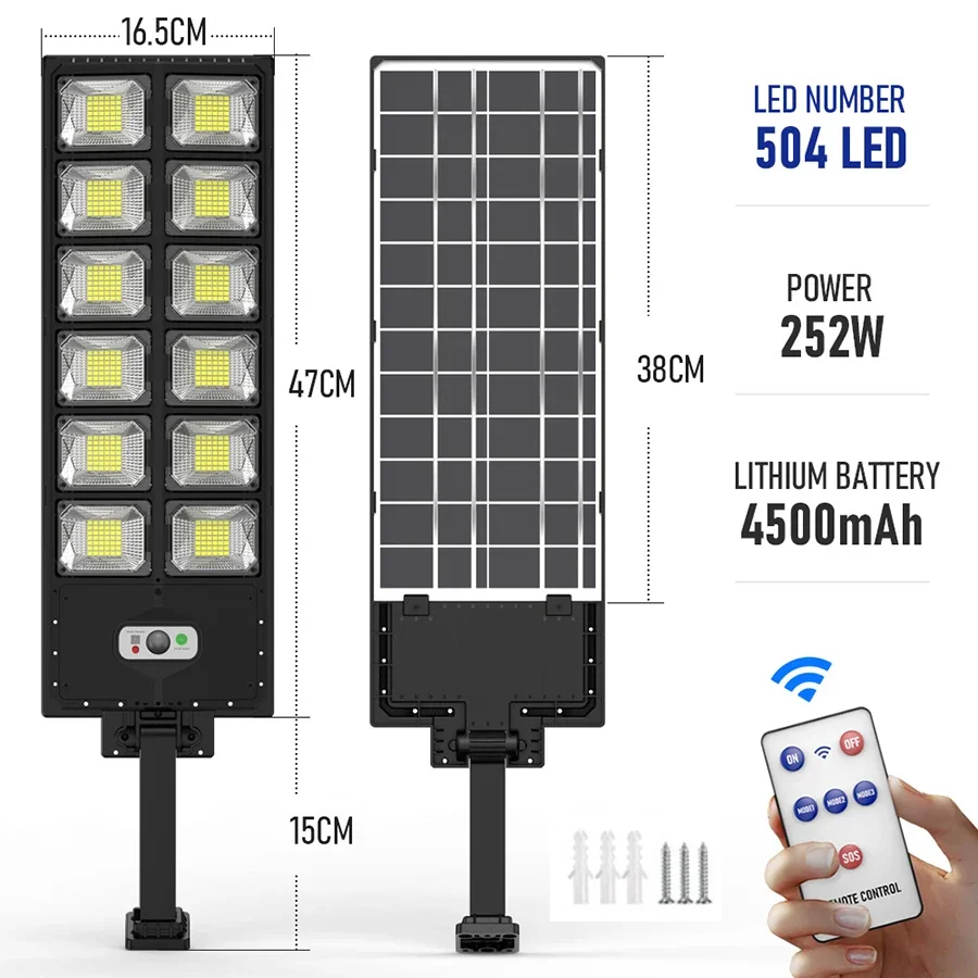 

Солнечный настенный светильник 504LED