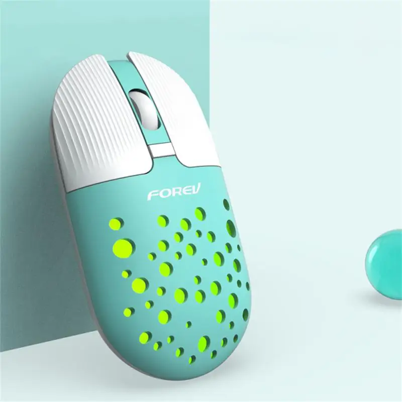 

Dual-mode Rechargeable Mause 2.4g Usb Thin Bluetooth Mouse Silent Rechargeable Mouse Mouse Gamer Colorful Hole Wireless Mouse