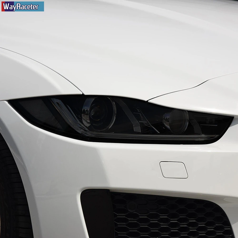 

Car Headlight Protective Film Headlamp Transparent Black TPU Sticker For Jaguar e-pace f-pace f-type i-pace xe xj Accessories