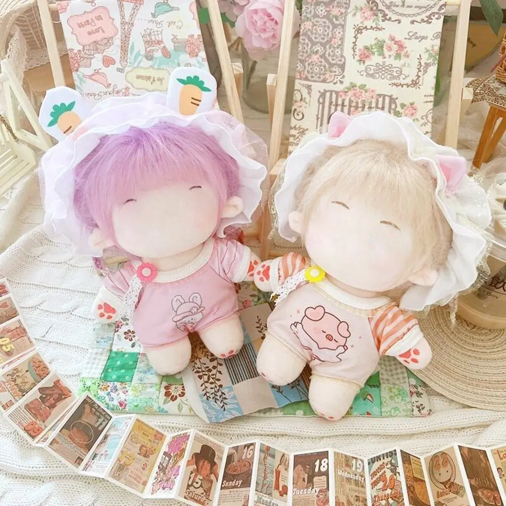 

Fashion Sunflower Jumpsuit 2PCS Set Doll Clothes suit 20cm Doll Outfit One-Piece Romper DIY Fans Cosplay Clothes