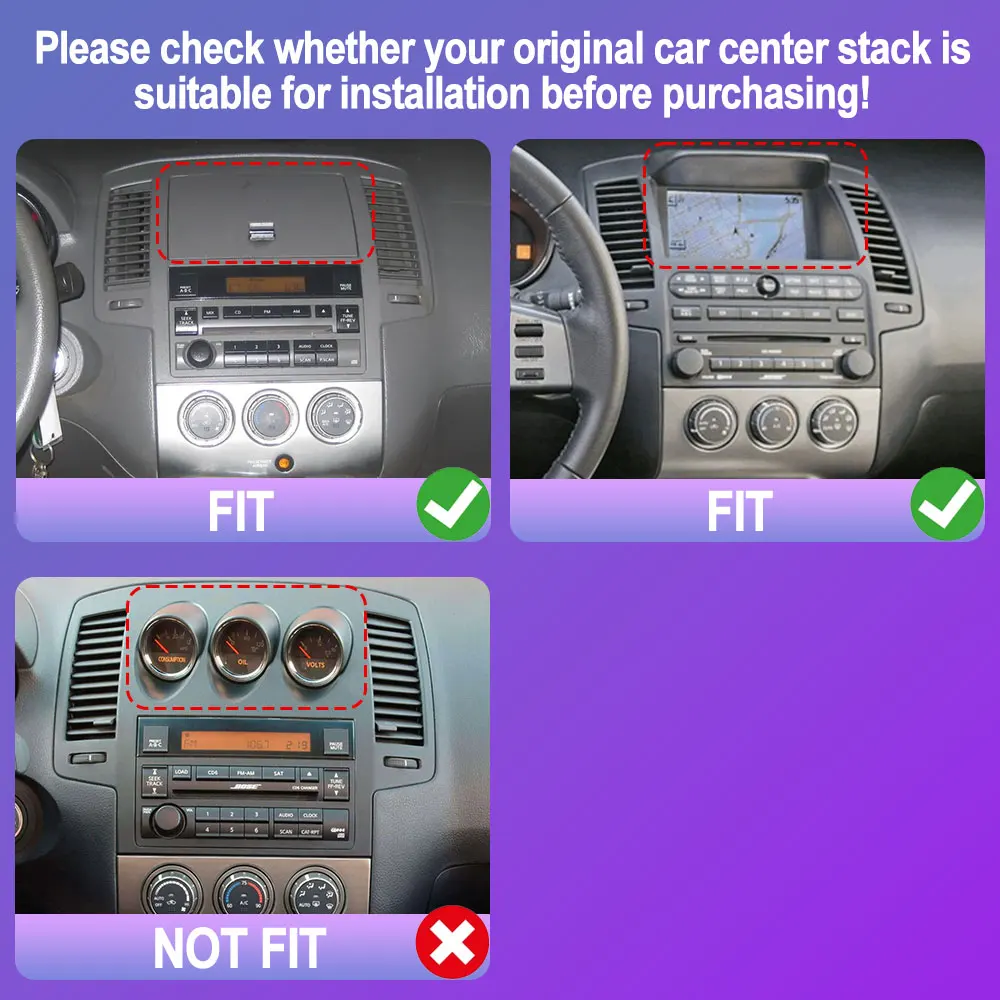 Фото Автомобильное радио Android 14, для Nissan Altima 2005 2006, стерео мультимедийный видеоплеер Navi GPS CarPlay, авторадио, авто «все в одном» HU 5G №2