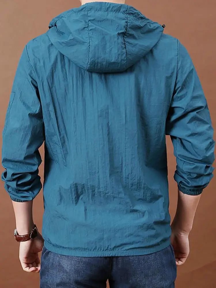 Paul Ice Silk Waterproof Sun Protection Clothing Men's Daddy Clothes Middle-Aged and Elderly Ultra-Thin Wind Shield Outdoor U...