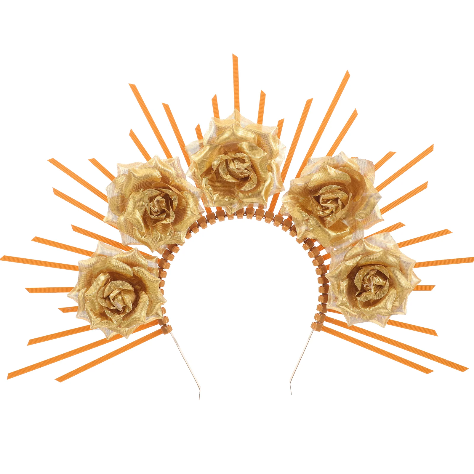 

Headband Lady Halloween Decor Headgear Elegant Plastic Women's Mary Goddess Flower