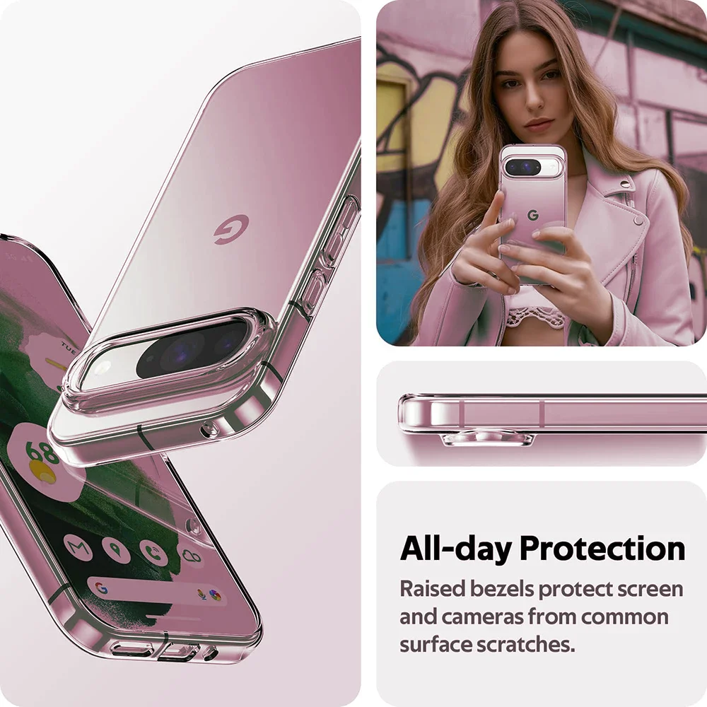 Фото Прозрачный ультратонкий мягкий прозрачный силиконовый чехол для Google Pixel 9A 9 ProXL 8 8A 7 7A 6 6A Pro XL, противоударный чехол на заднюю панель ﻿ №2