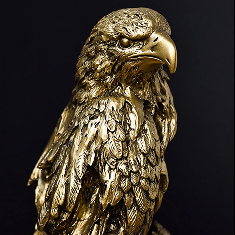 

Retro Eagle Head Figurines American Eagle Statue Desktop Resin Animal Crafts Office Home Living Room Decoration Gifts