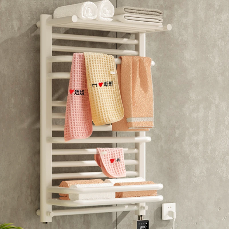 

Smart electric towel holder for household bathroom Carbon fiber drying bath towel holder for constant temperature heating in