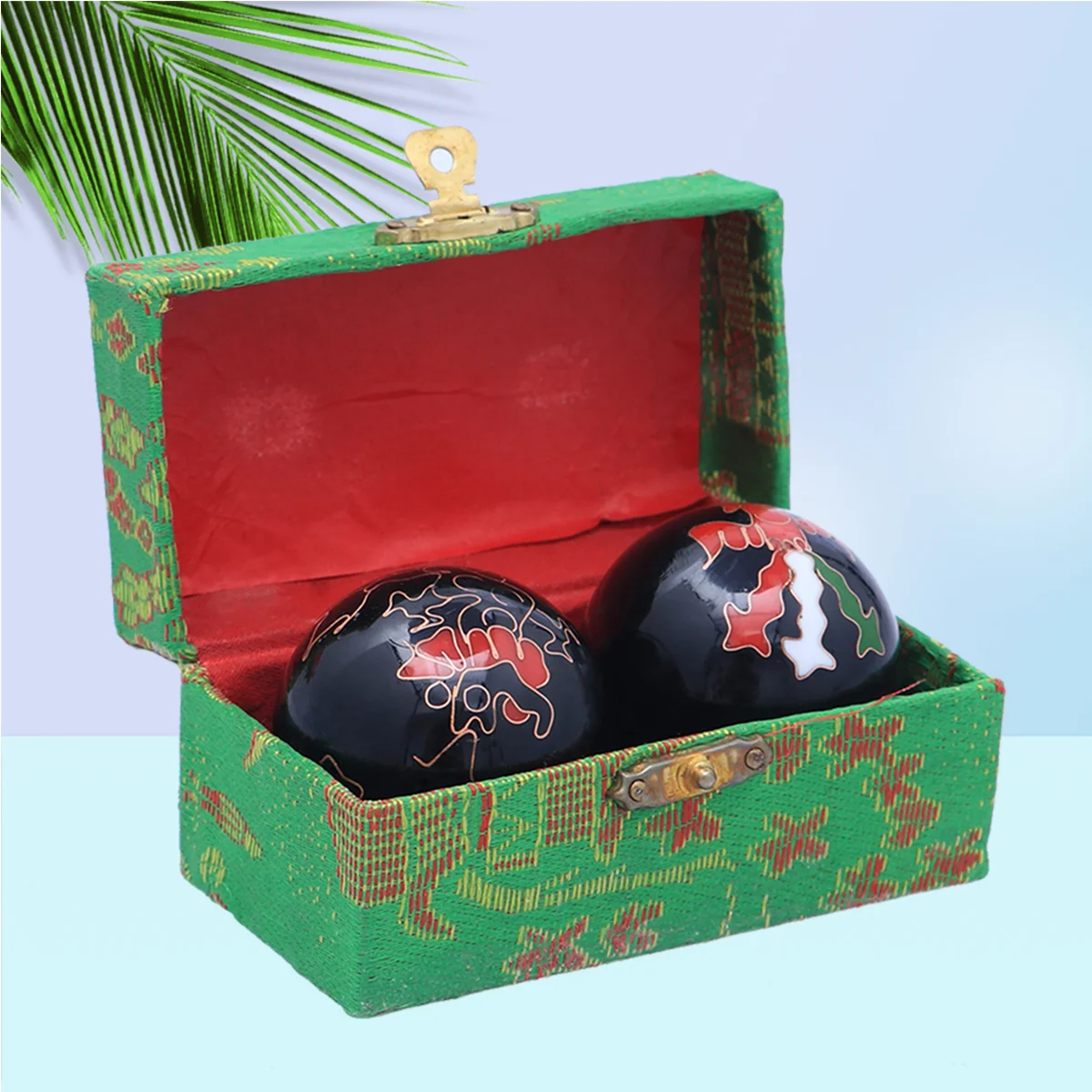 

Baoding Chinese Handmassage A Pair Exercisesmall Pretty Color Chiming