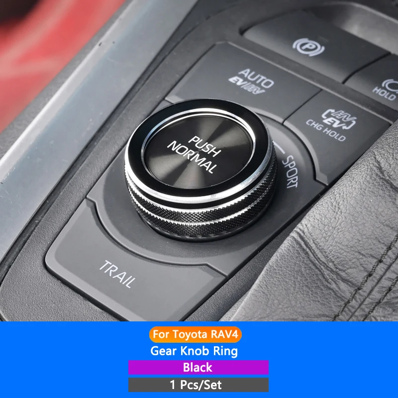 

TAJIAN автомобильная центральная консоль, ручка переключения передач, кольцо, ручка кондиционера, накладки на кнопки, подходит для Toyota RAV4 20-23, аксессуары для интерьера