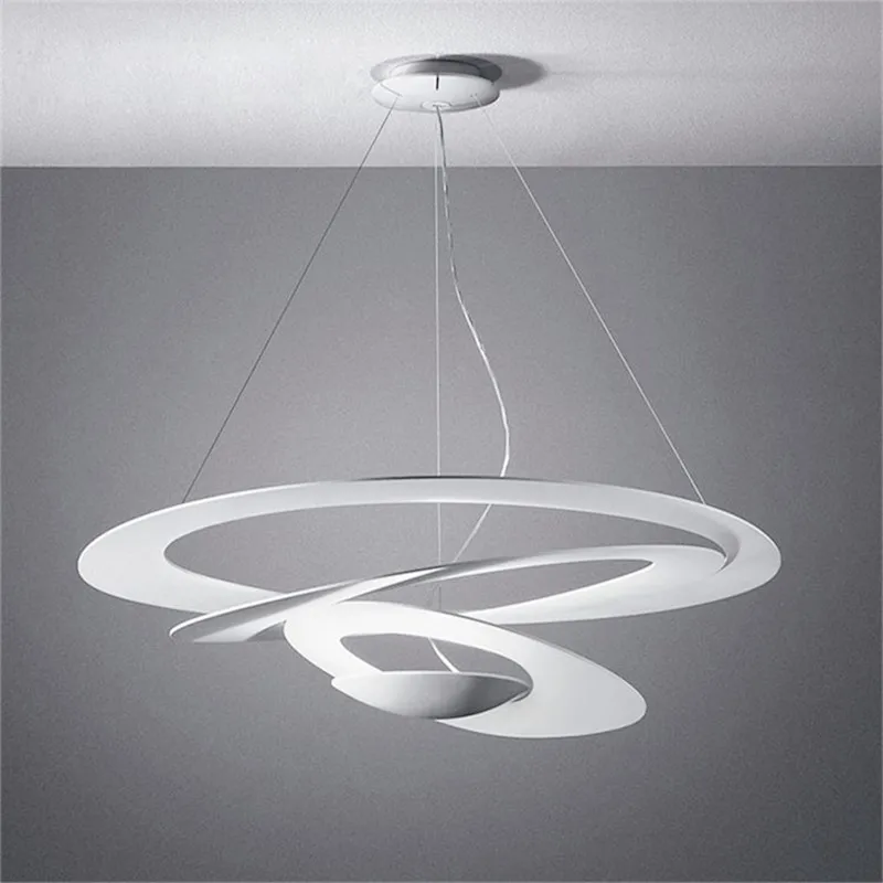 

Nordic Home Ceiling Chandelier Modern Decor Matt White Painted Aluminium Hanging Lamp Kitchen Decoration Pendant Light Fixture