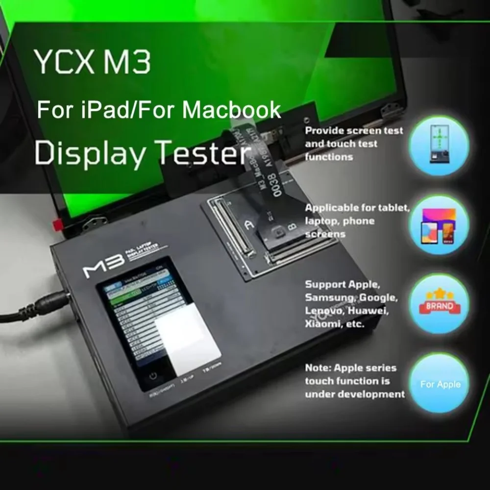 Фото Тестер ЖК-экрана YCX M3, OLED-экран, 3D сенсорное тестирование, воспроизведение изображения, тест, инструмент для ремонта Macbook iPad №2