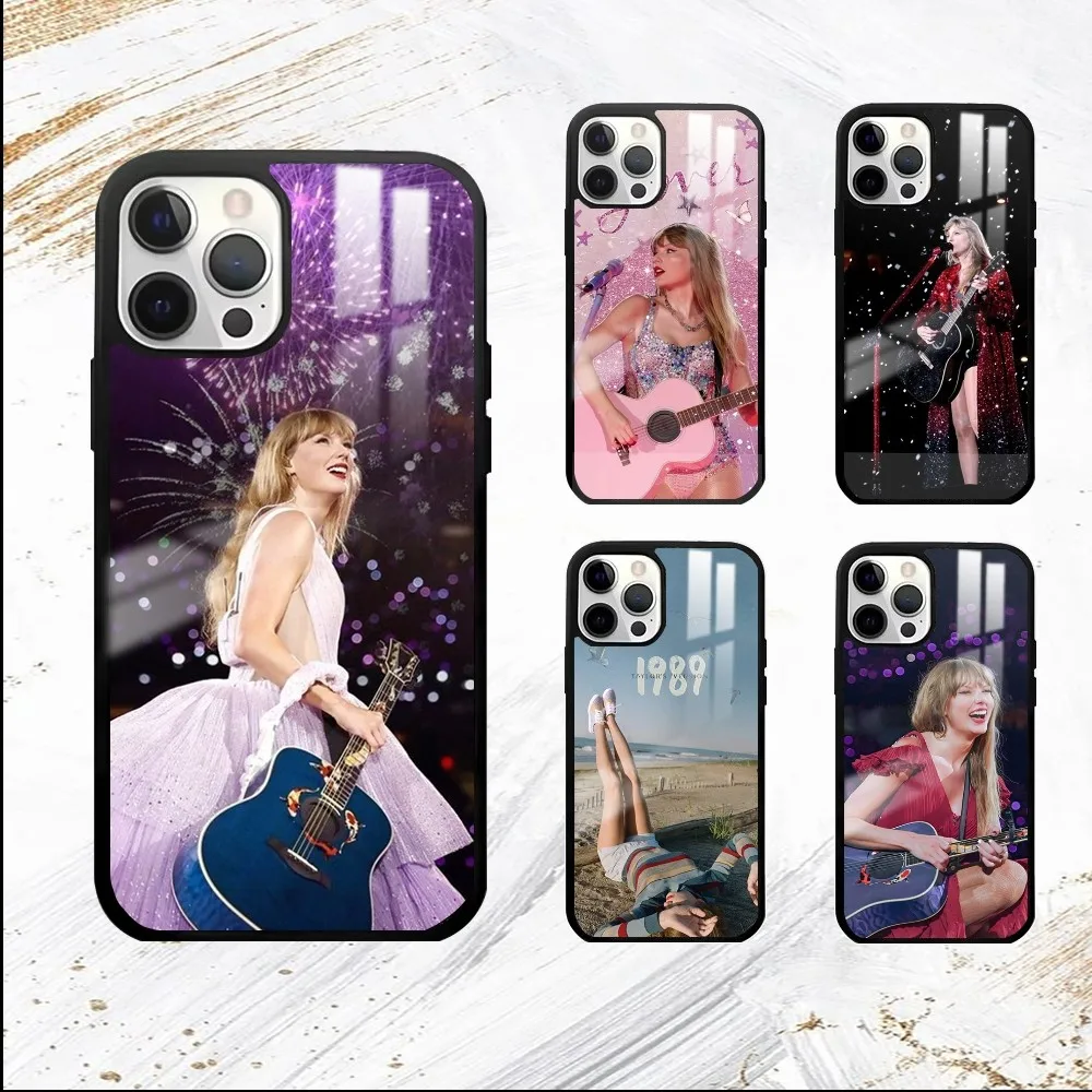 Singer T-Taylor S-Swifts Phone Case For iPhone 16 15 14 13 12 11 Pro Max Plus Mini PC Fashion High Quality mirror phone case