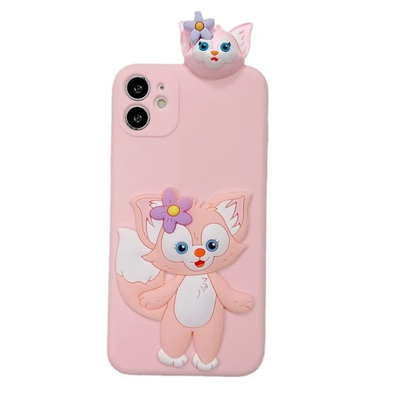 

Disney Kawaii Anime Silicone 3D Bracket Phone Case Cartoon for Iphone 6/7/8/11/12/13 Apple Model Silicone Soft Backcover Coque