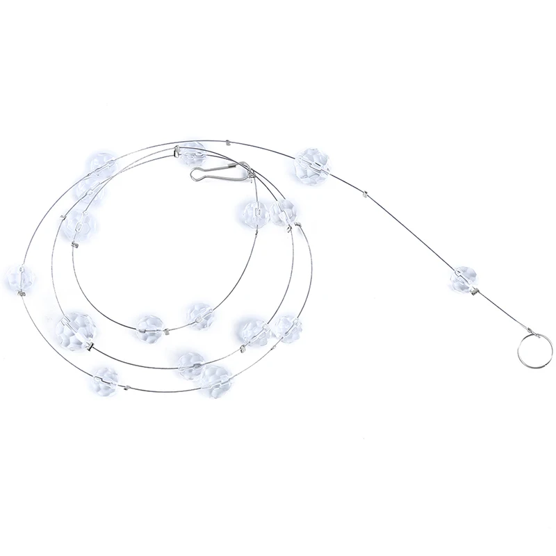 Акриловые бусины 1 м 10-15 мм свадебные хрустальные занавески для дома цепочка