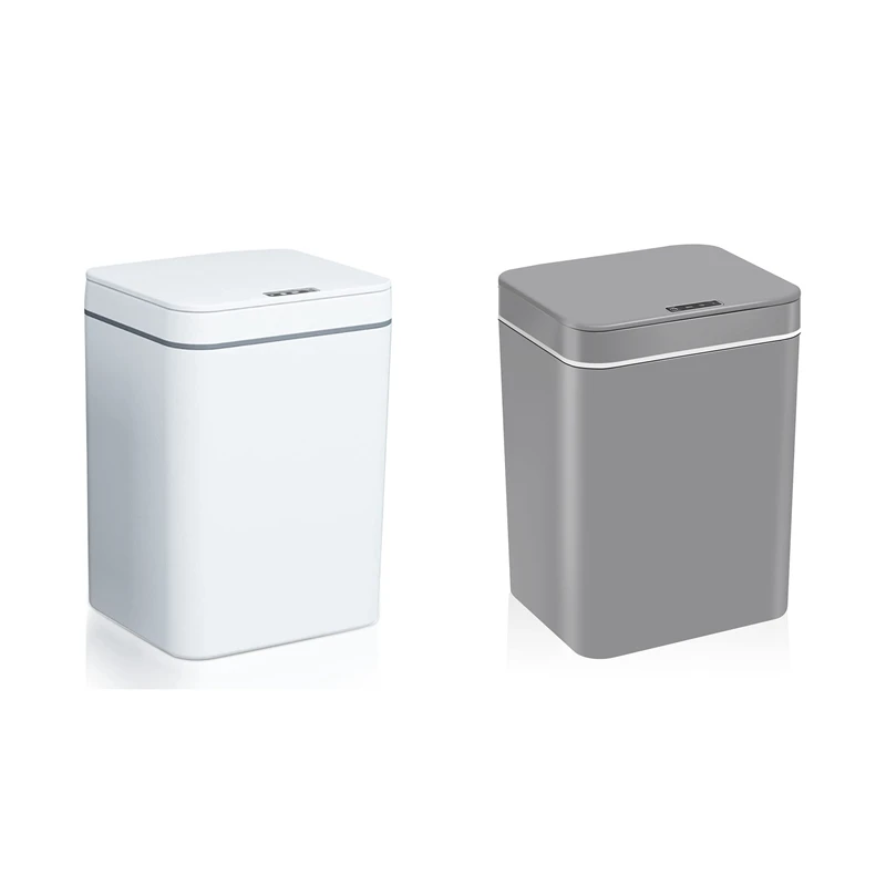 

Автоматическая мусорная корзина на 16 л с датчиком, бесконтактная мусорная корзина с крышкой для ванной и кухни с контейнером для мусора