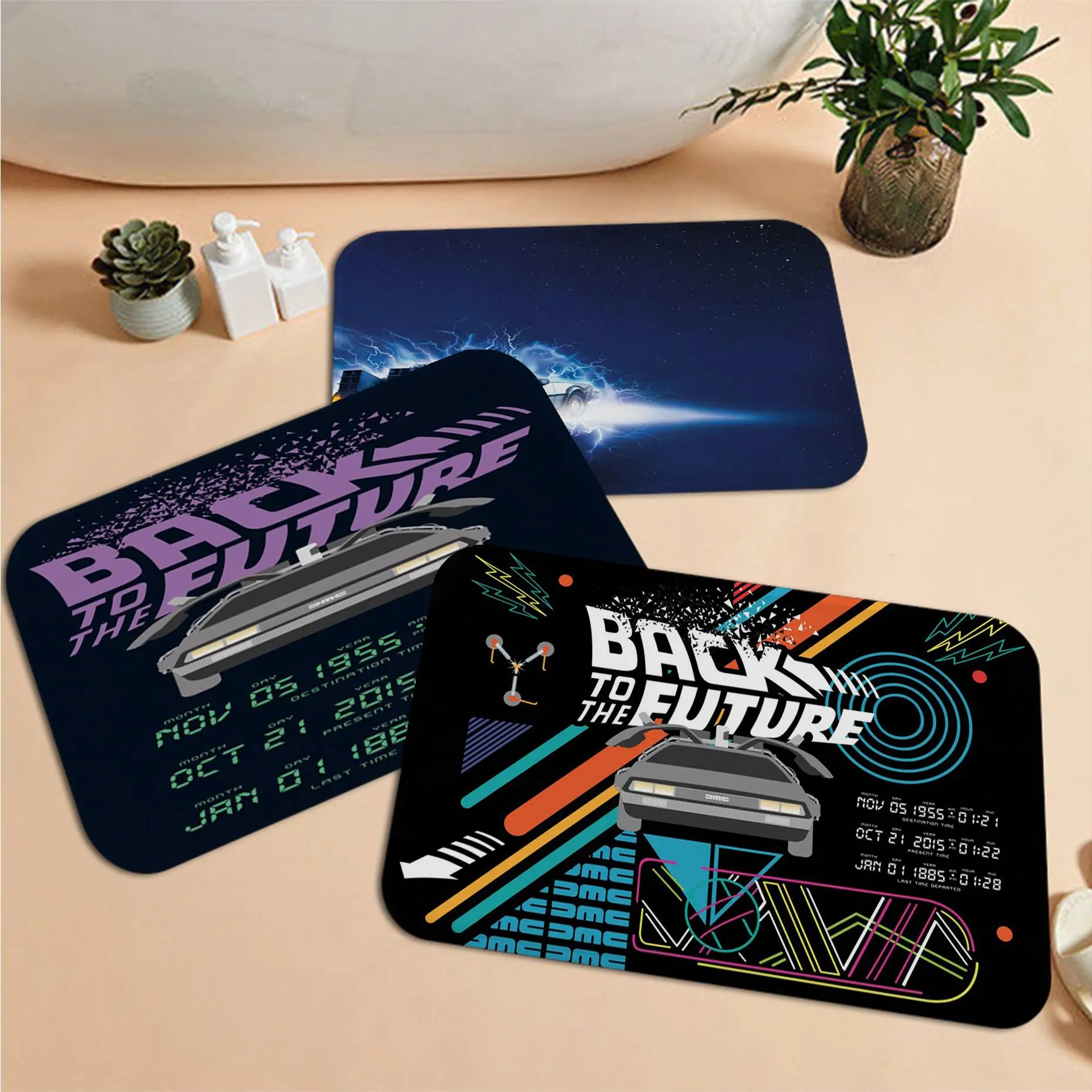 Коврик для ванной Назад в будущее домашний Придверный коврик скандинавском