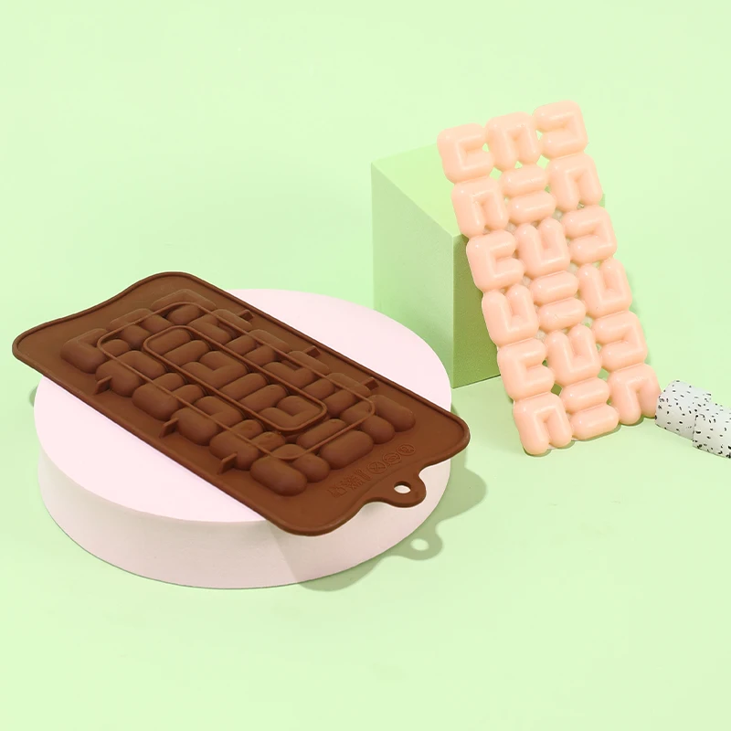

Silicone Chocolate Mold Baking Mold Non-stick Rectangle Strip Candy Making Mould Baking Tools Wax Melt Mold Chocolate Snap Bar S