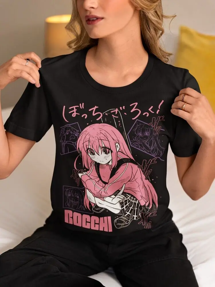 Футболка Hitori Gotou Bocchi the Rock Аниме Девушка Ямада Nijika Ijichi