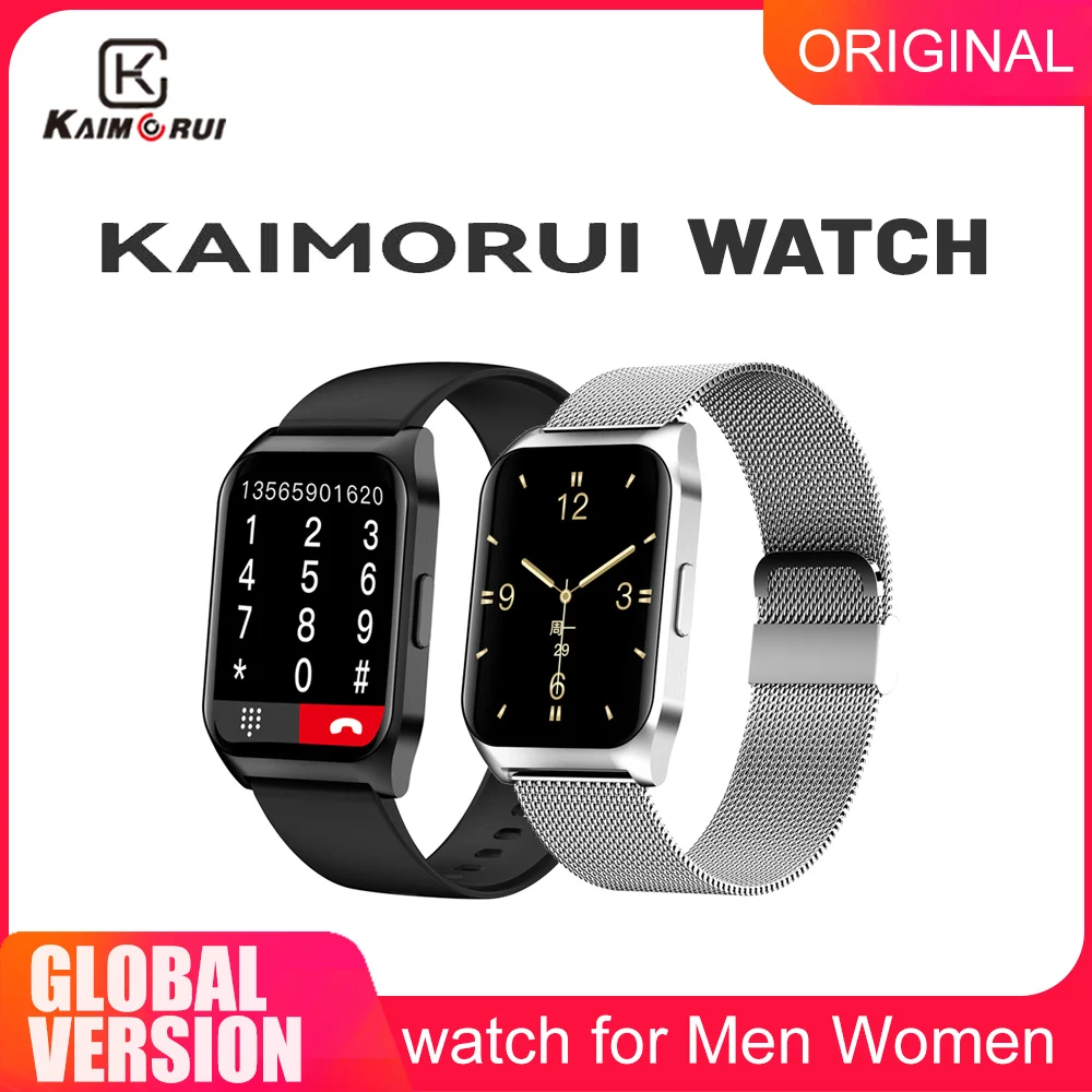 

KAIMORUI Band E17 Смарт-часы с Bluetooth вызовом спортивные водонепроницаемые фитнес-часы мужские и женские музыкальные часы для телефона Android IOS