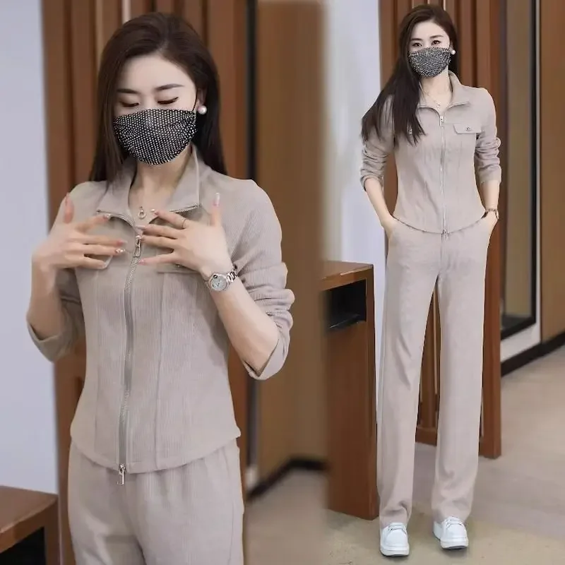 2024 весенне-осенний новый женский модный повседневный спортивный костюм