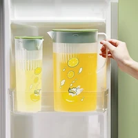1l 2l cartoon refrigerator cold kettle transparent water jug kitchen cool water bucket with filter juice fruit tea pitcher