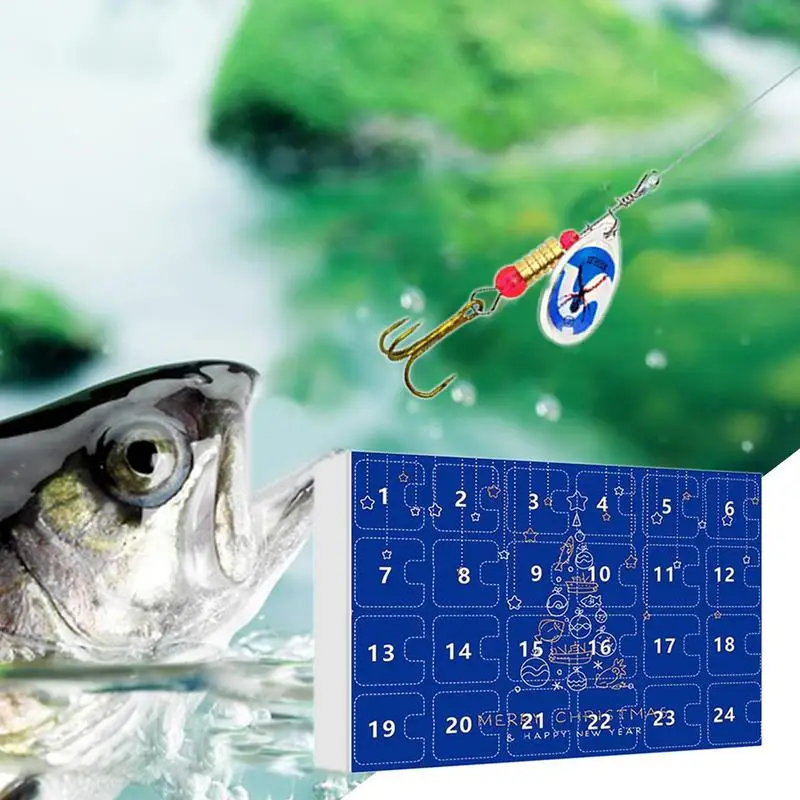 Рыболовный адвент-календарь пресноводные приманки для окуня 24-дневный