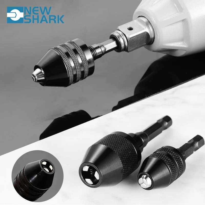 

Drill Chuck Keyless Screwdriver Impact Driver Adaptor Electric Micro Motor Clamp Mini Chuck Fixture Hex Shank Drill Bits Adapter
