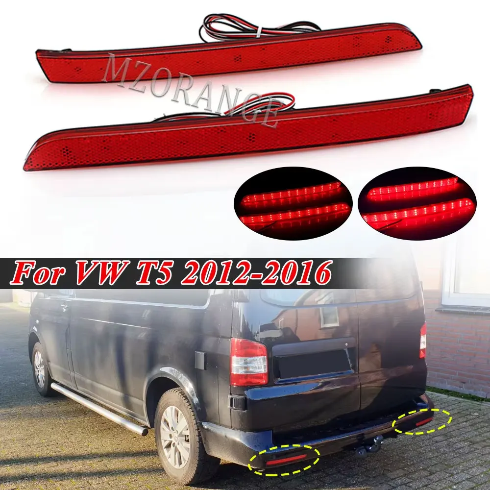 

Светодиодный отражатель для заднего бампера, задний сигнальный фонарь для Volkswagen Transporter T5 2012 2013 2014 2015 2016 Caravelle Multivan