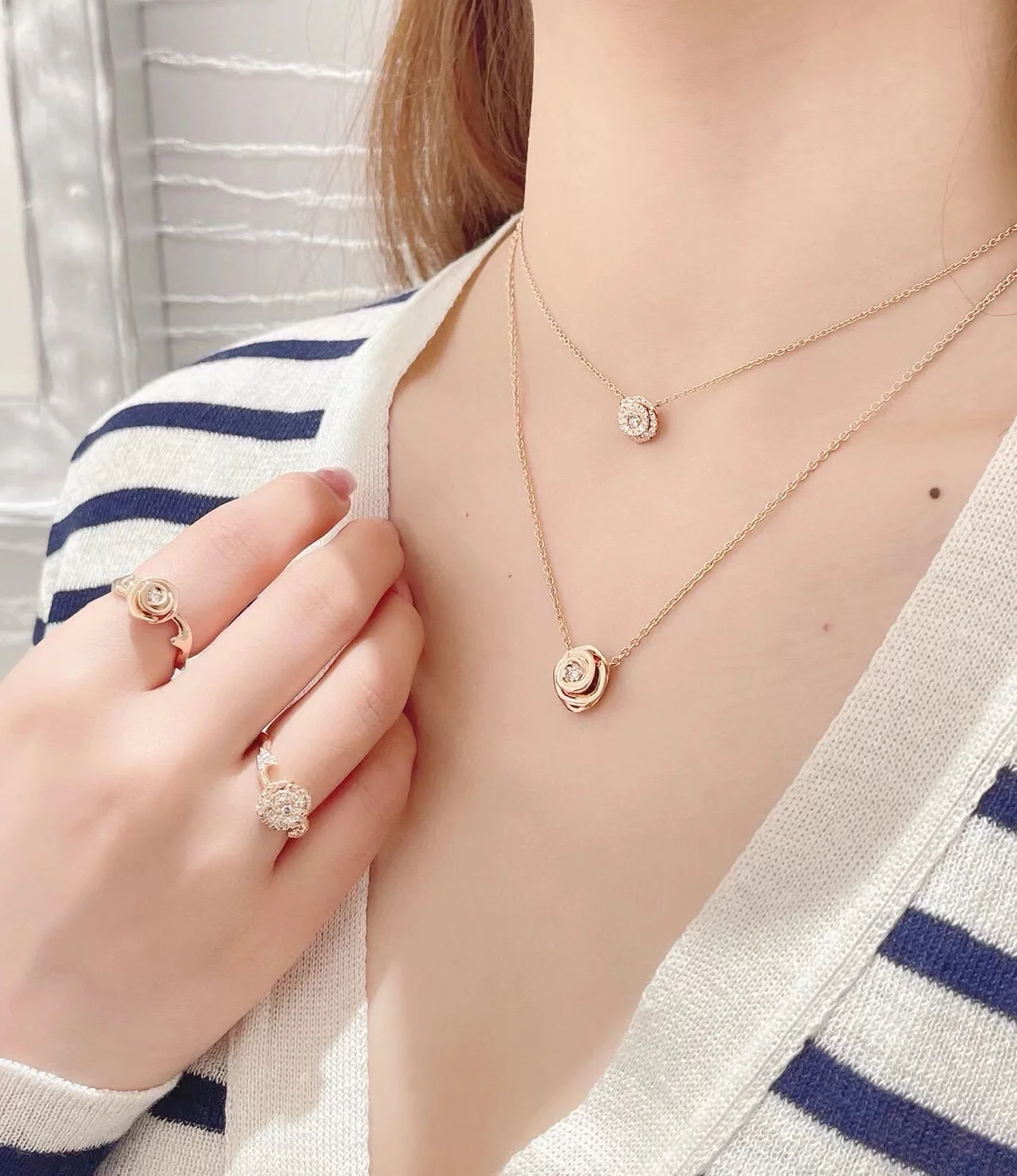 Новинка 2022 классическое популярное Брендовое ожерелье кольца и серьги из