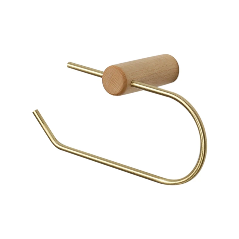 

Nordic Bathroom Roll Holder,Wall Hanging Napkin Holder Gold Toilet Paper Towel Holder Kitchen Storage Shelf