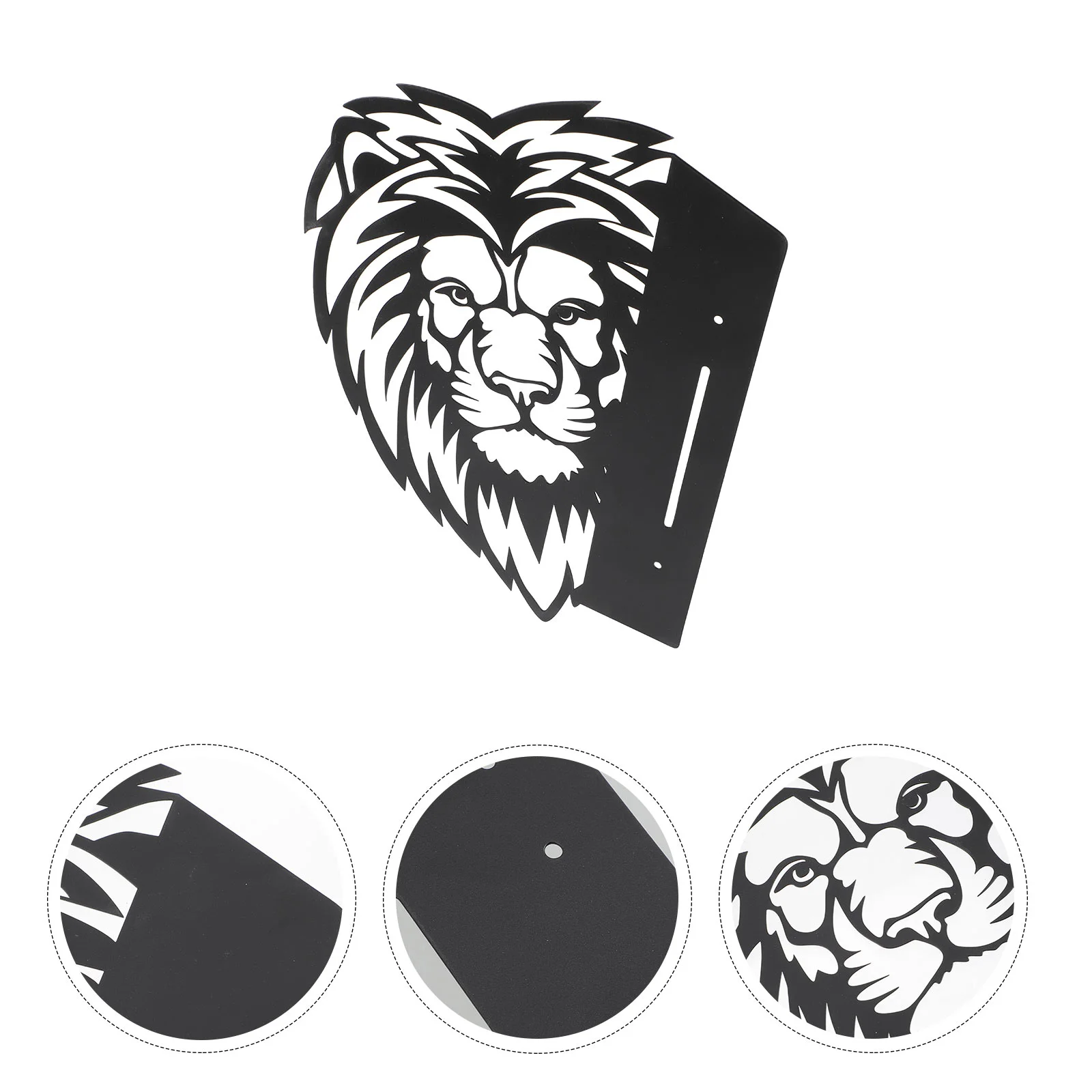 

Metal Lion Wall Decor Outdoor Lion Shape Silhouette Metal Outdoor Fence Hanging Decoration