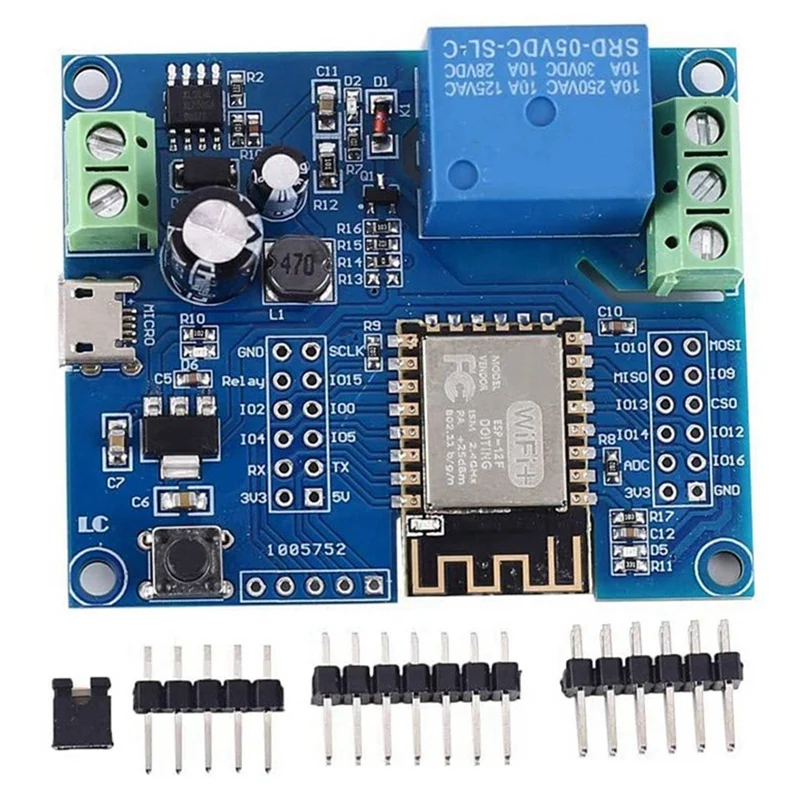 Релейный модуль контроллера Wi-Fi 10X 5 В 8-80 постоянного тока ESP8266 беспроводного