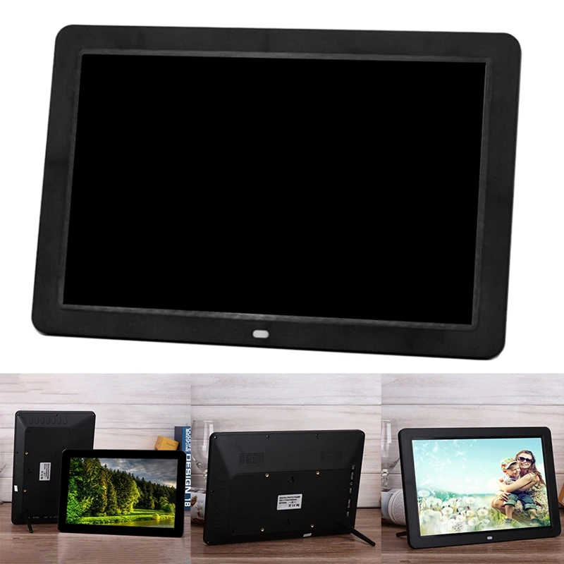 

12 Inch TFT-LCD HD Digital Photo Frame with MP3 MP4 Slideshow Clock Remote Desktop Movie Player