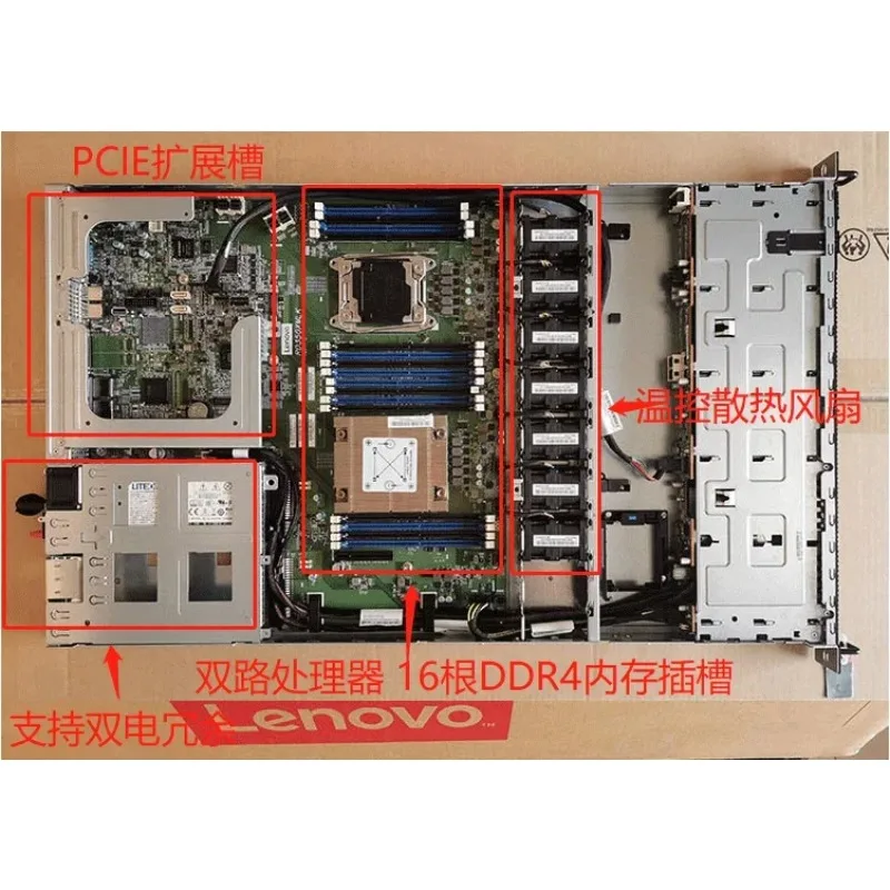 48-ядерный двухканальный сервер X99 Mute E5 1U Office ERP Aikuai 10-гигабитная программируемая