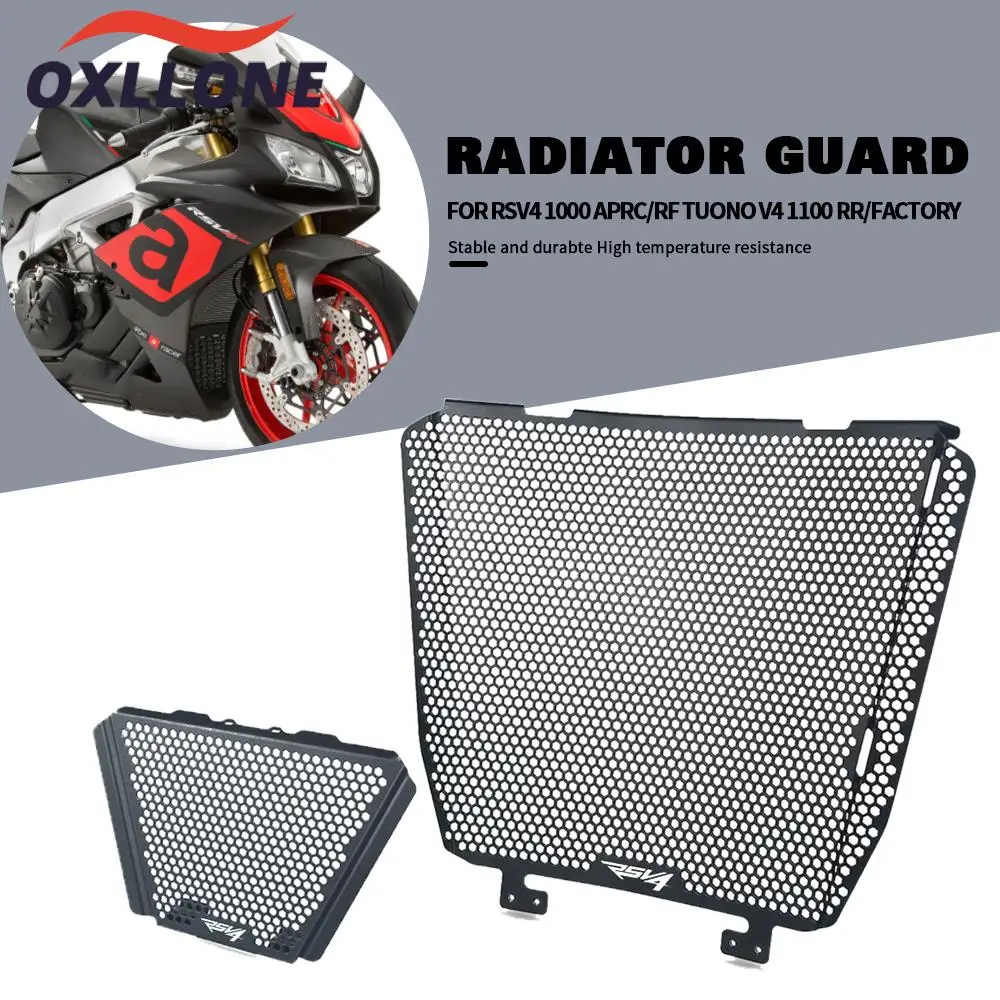 

Motorcycle Radiator Guard Grille Protector Oil Cooler Guard Cover For Aprilia RSV4 1000 APRC RF Tuono V4 1100 RR Factory RS V4