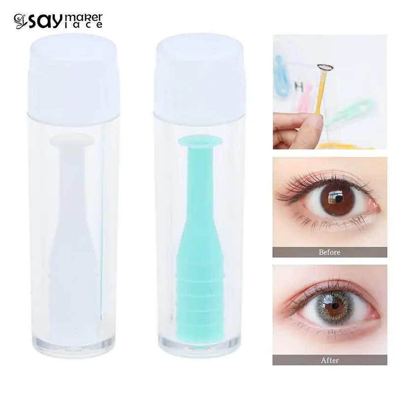

1PCS Portable Travel Useful Remove Contact Lens Suction Cup Stick Sucker Silicone Lenses Care Mini Insert Removal Tool Soft Gel