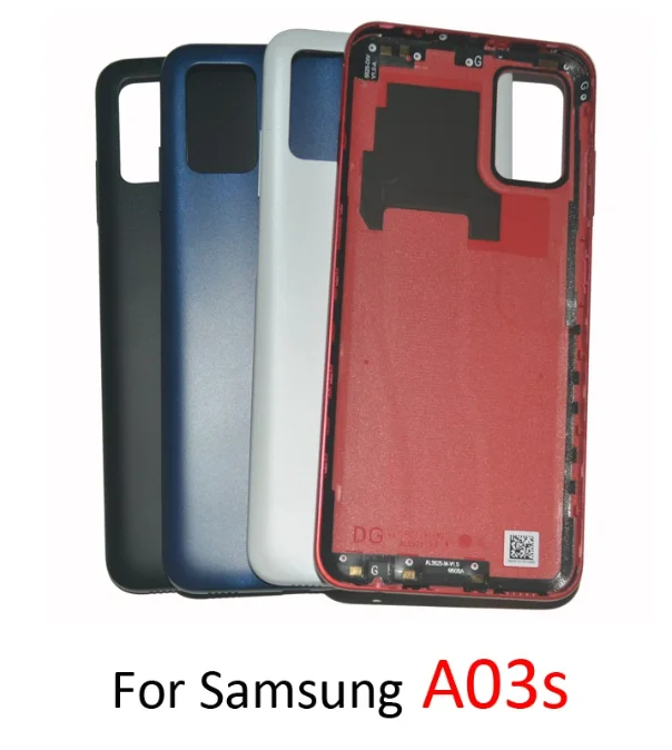 

10pcs For Samsung Galaxy A03S A037F A037M A037FD Back Cover Battery Door Case Rear Repair Plastic Case Parts