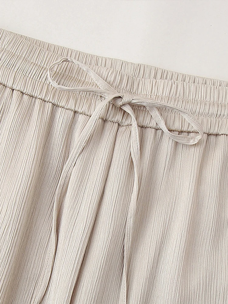 Женский однотонный костюм со складками свободный пиджак с длинным рукавом