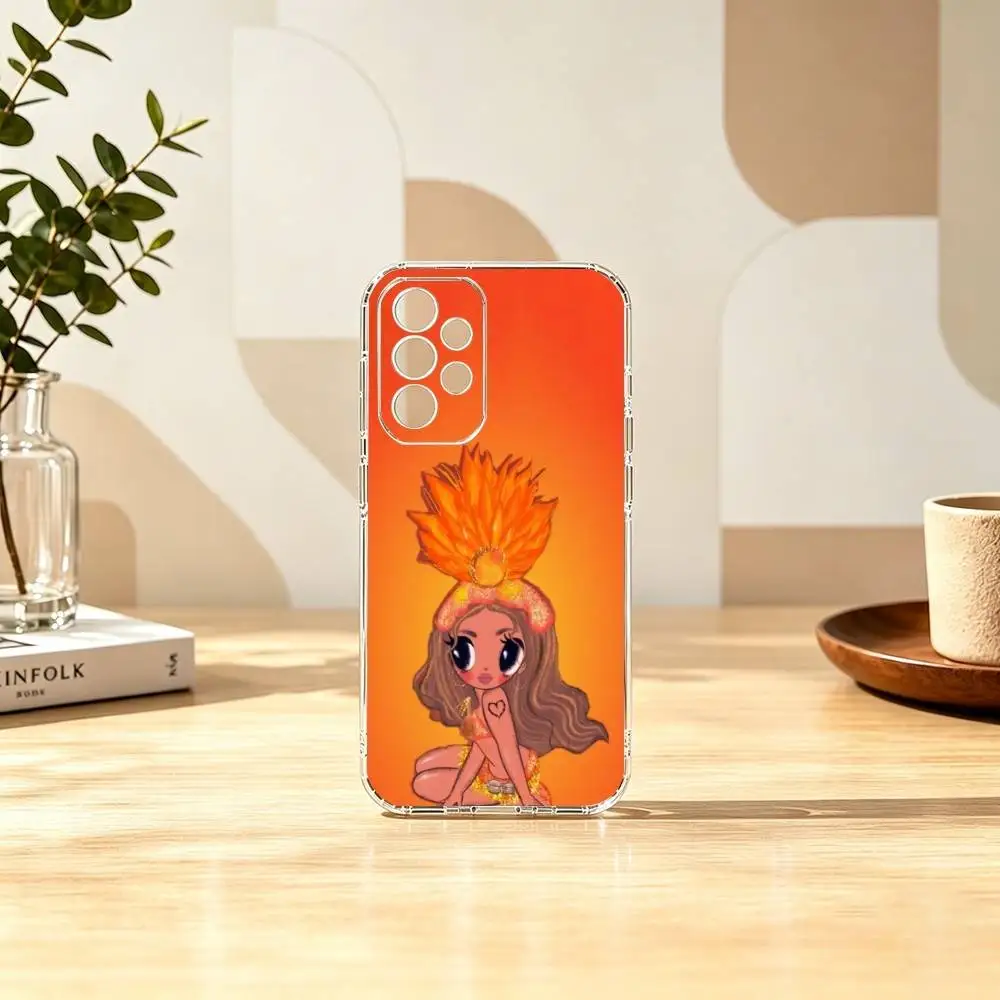 Фото Чехол для телефона Tropicoqueta Karol G Gift для Samsung S25, S24, S21, S22, S23, S30, Ultra, S20, Plus, FE, прозрачный №2